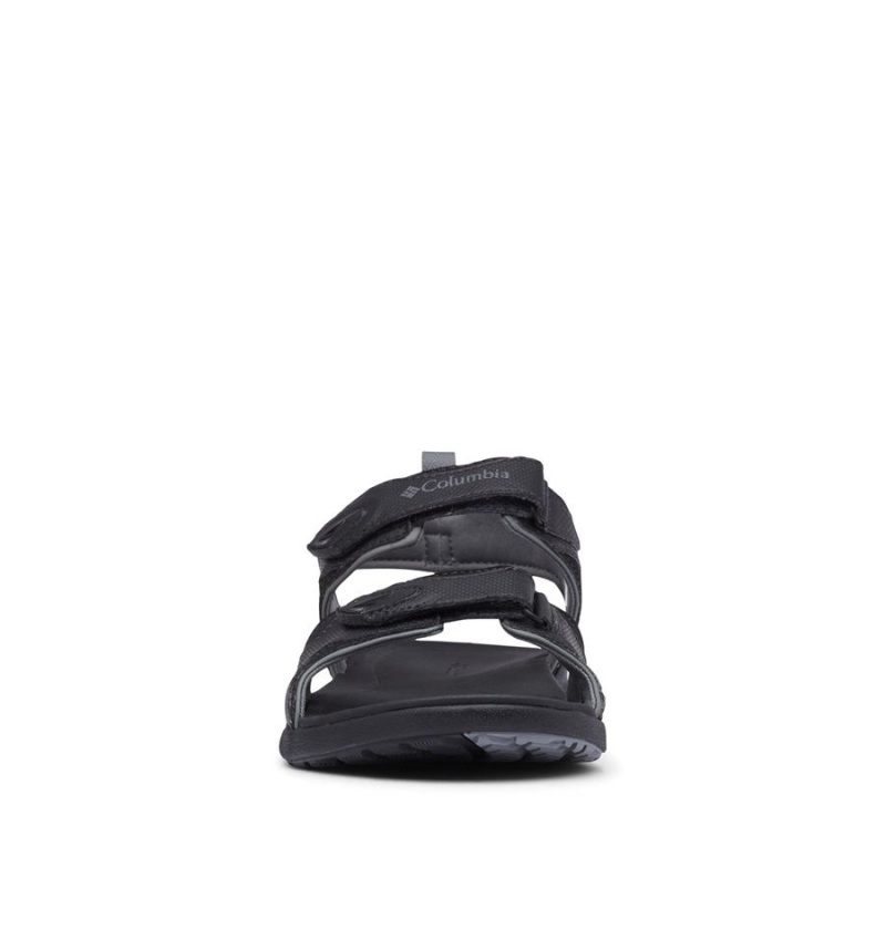 Black Columbia Ankle Strap Men's Sandals | 06512OWZJ