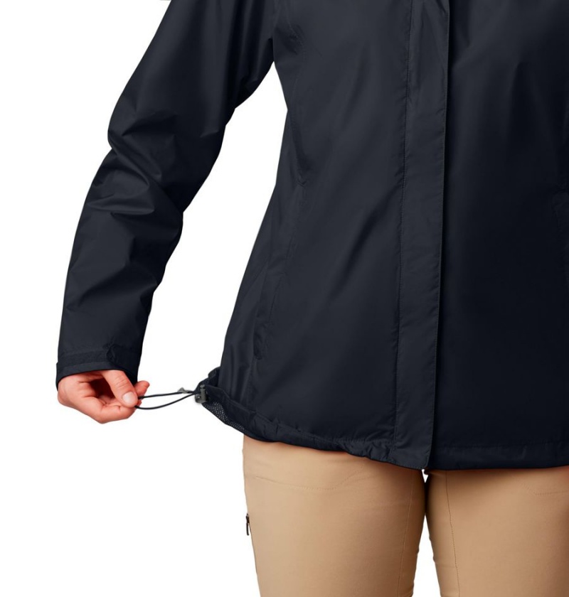 Black Columbia Arcadia II Women's Rain Jacket | 10847NYTS