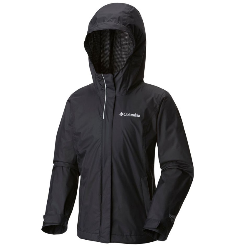 Black Columbia Arcadia Rain Kids' Jacket | 34607LEPB