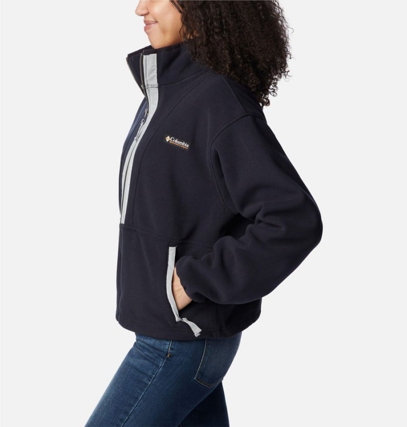 Black Columbia Backbowl Remastered Women's Fleece Jacket | 25418HQFV