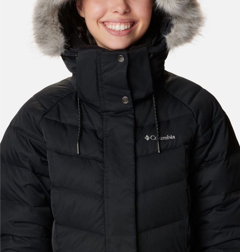 Black Columbia Belle Isle Mid Women's Puffer Jacket | 16392NXQO