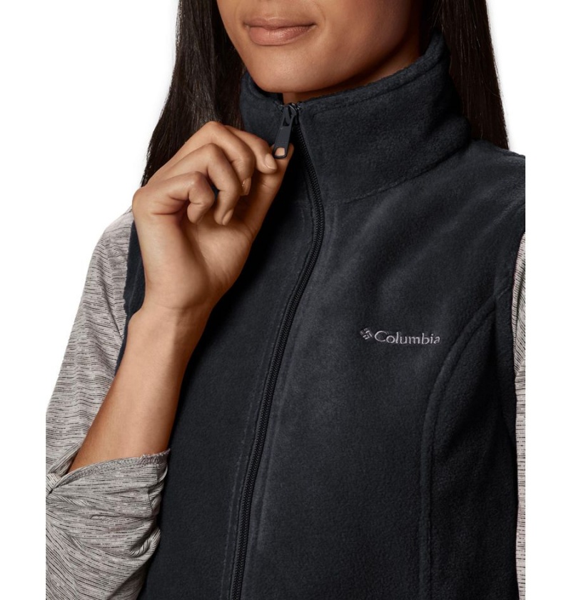 Black Columbia Benton Springs Fleece Women's Vest | 92645XOMA