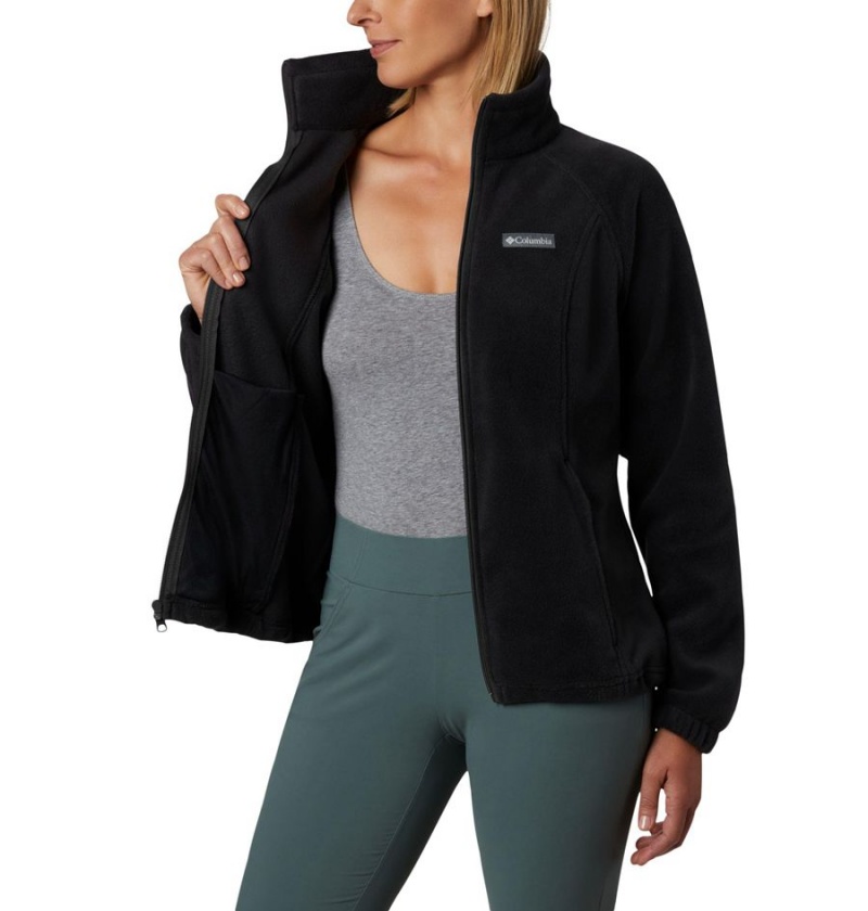 Black Columbia Benton Springs Full Zip Women's Fleece Jacket | 40635VYZR