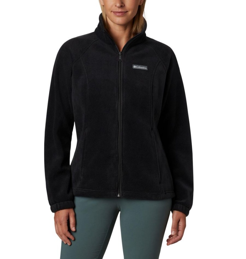 Black Columbia Benton Springs Full Zip Women\'s Fleece Jacket | 40635VYZR