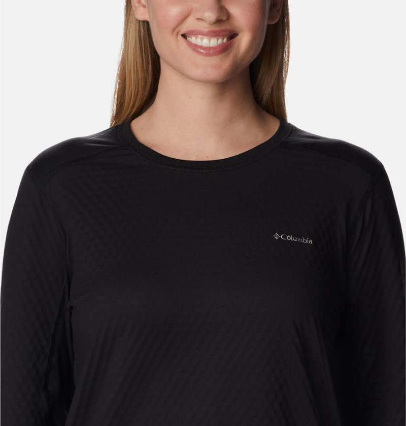 Black Columbia Bliss Ascent Long Sleeve Women's T-Shirt | 72805GAQP