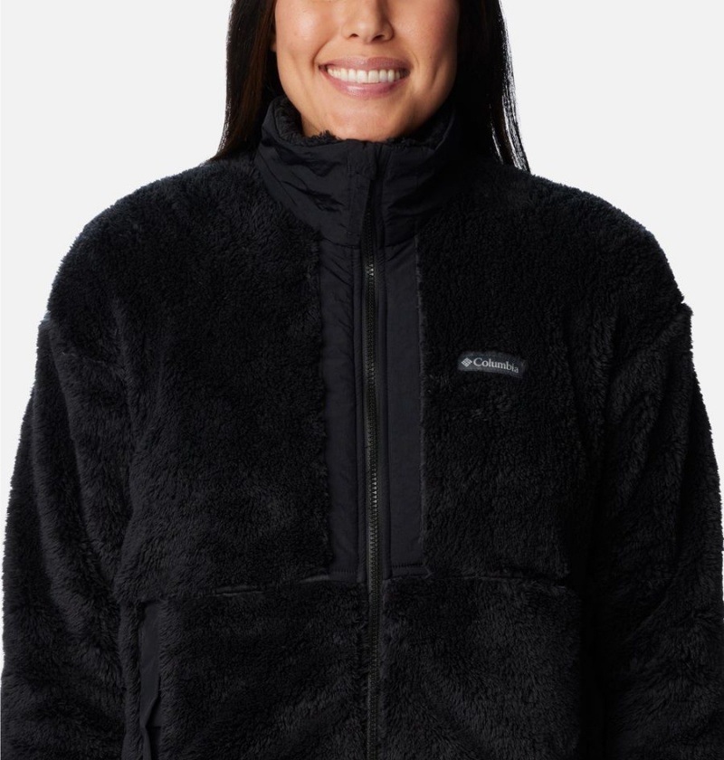 Black Columbia Boundless Discovery Full Zip Sherpa Women's Fleece Jacket | 58692WLQO