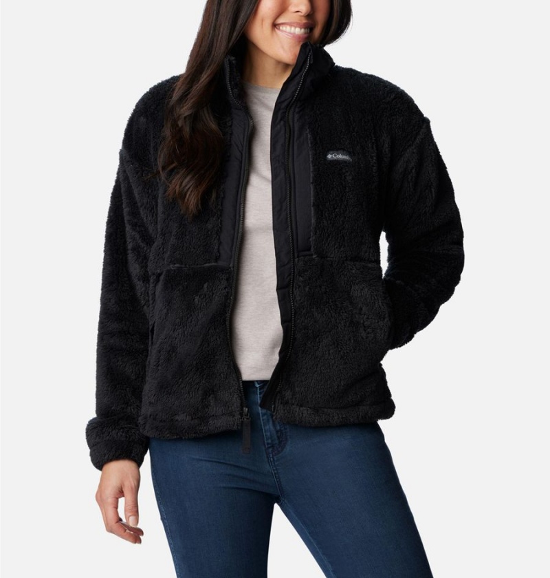 Black Columbia Boundless Discovery Full Zip Sherpa Women's Fleece Jacket | 58692WLQO