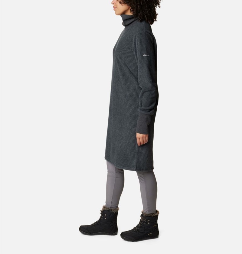 Black Columbia Boundless Trek Fleece Women's Dress | 63028EFJW