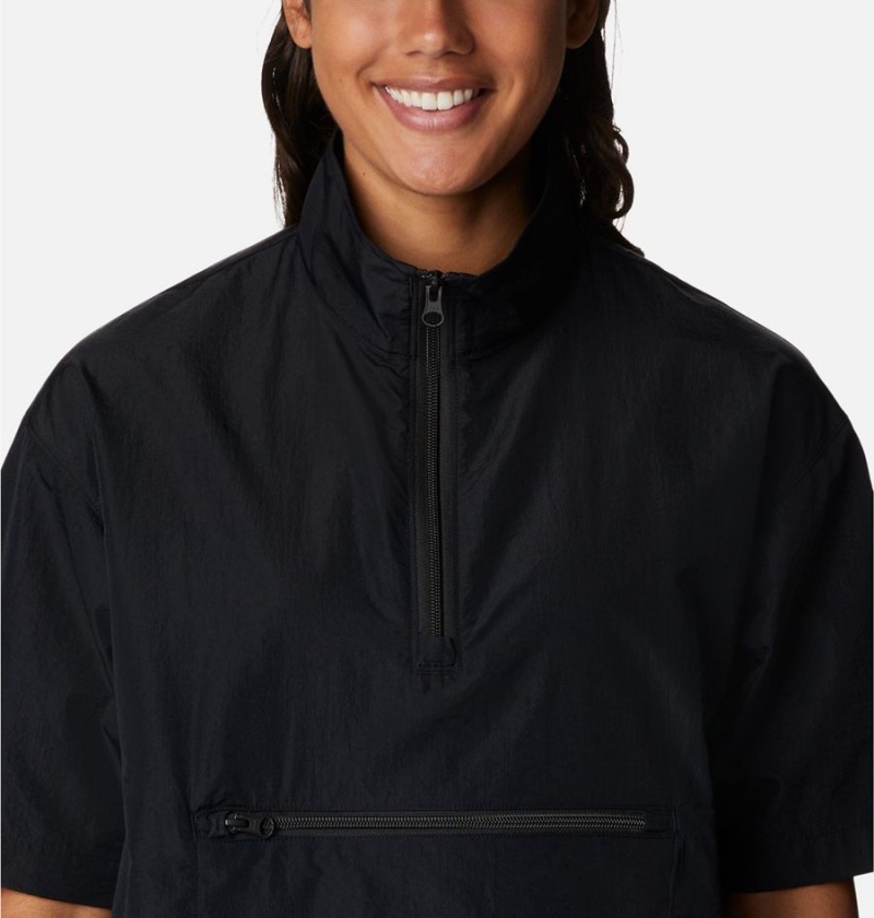 Black Columbia Boundless Trek Half Zip Women's Pullover | 40976UBXG