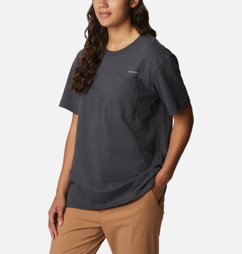 Black Columbia Break It Down Women's T-Shirt | 75143XBZH