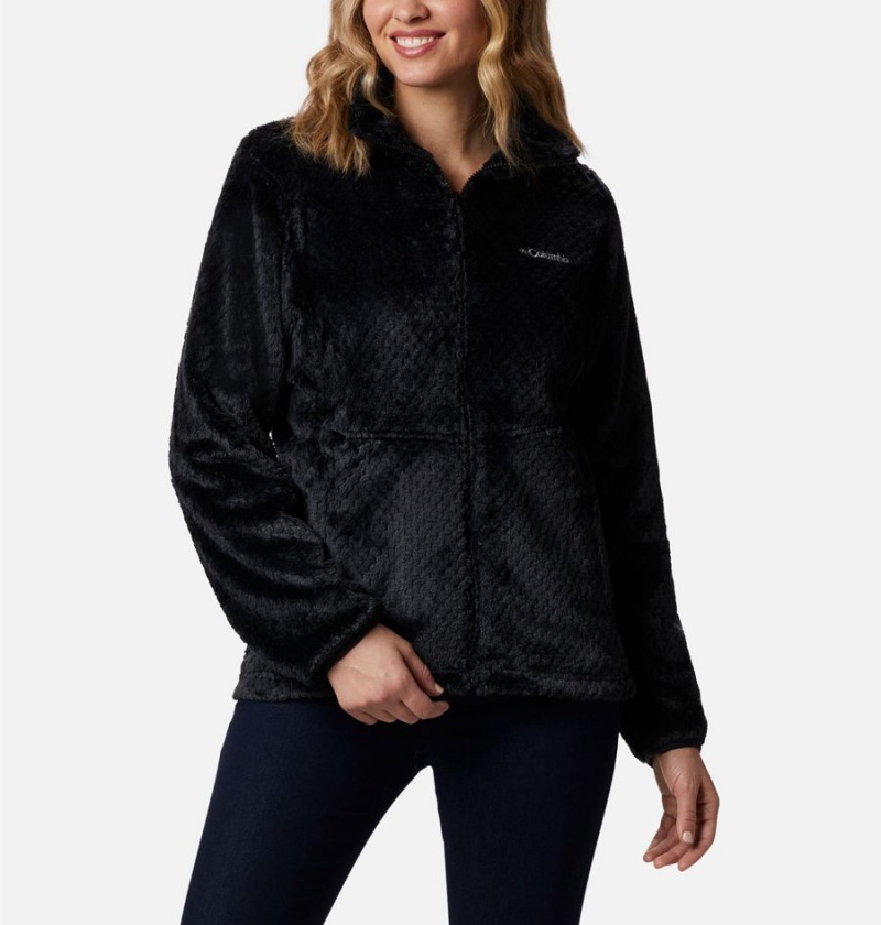 Black Columbia Bugaboo II Fleece Interchange Women's Ski Jacket | 85704QVTD