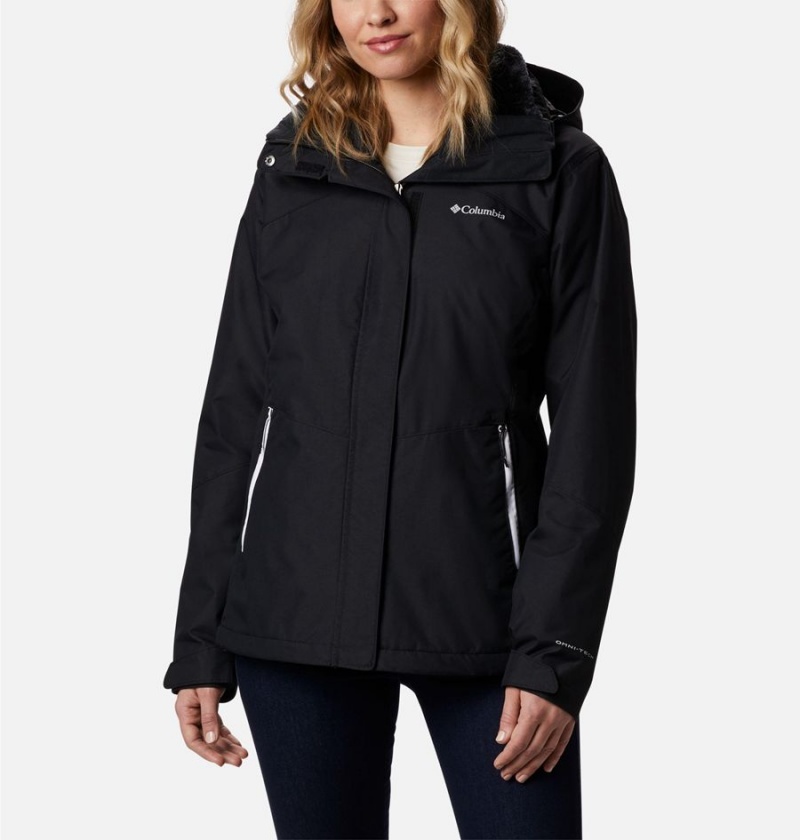 Black Columbia Bugaboo II Fleece Interchange Women\'s Ski Jacket | 85704QVTD