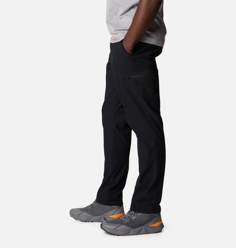 Black Columbia Canyon Gate Chino Men's Pants | 10287WAYQ