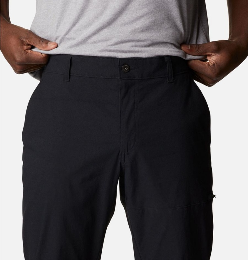 Black Columbia Canyon Gate Chino Men's Pants | 10287WAYQ