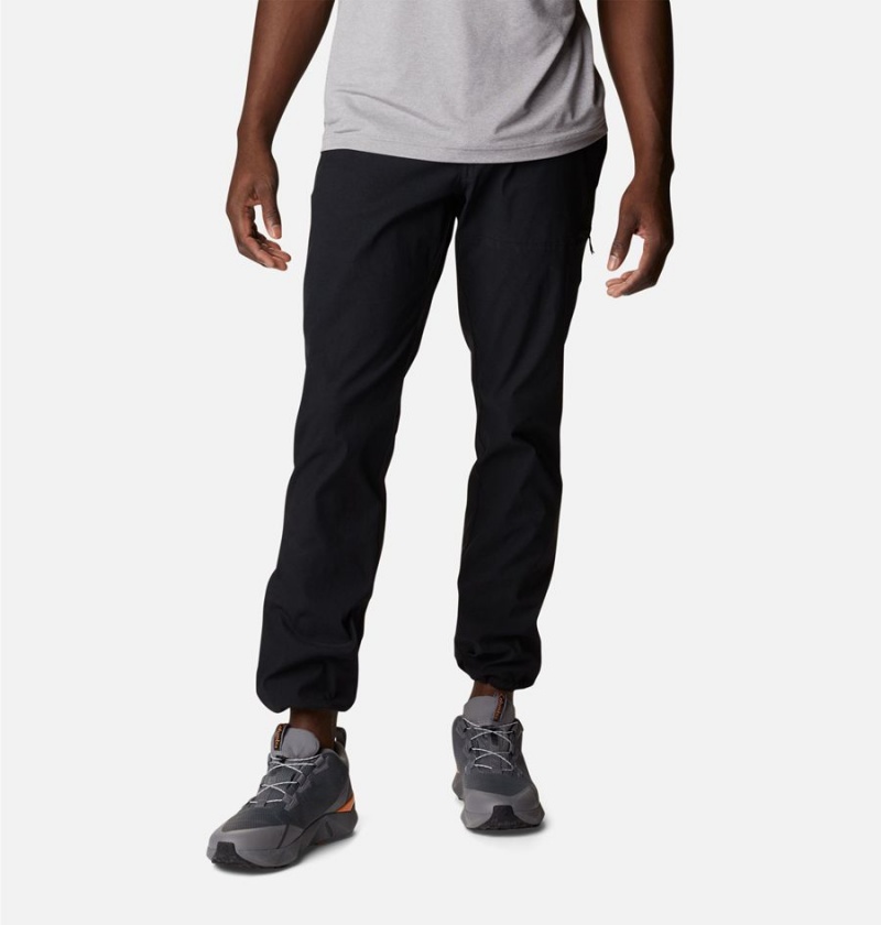 Black Columbia Canyon Gate Chino Men's Pants | 10287WAYQ