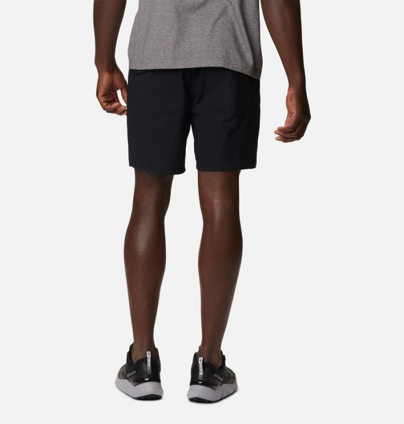 Black Columbia Canyon Gate Utility Men's Shorts | 74619VAWI