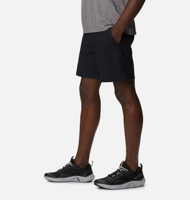 Black Columbia Canyon Gate Utility Men's Shorts | 74619VAWI