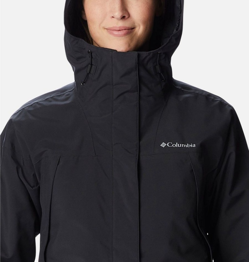 Black Columbia Canyon Meadows Interchange Women's 3 In 1 Jackets | 87056BIEK