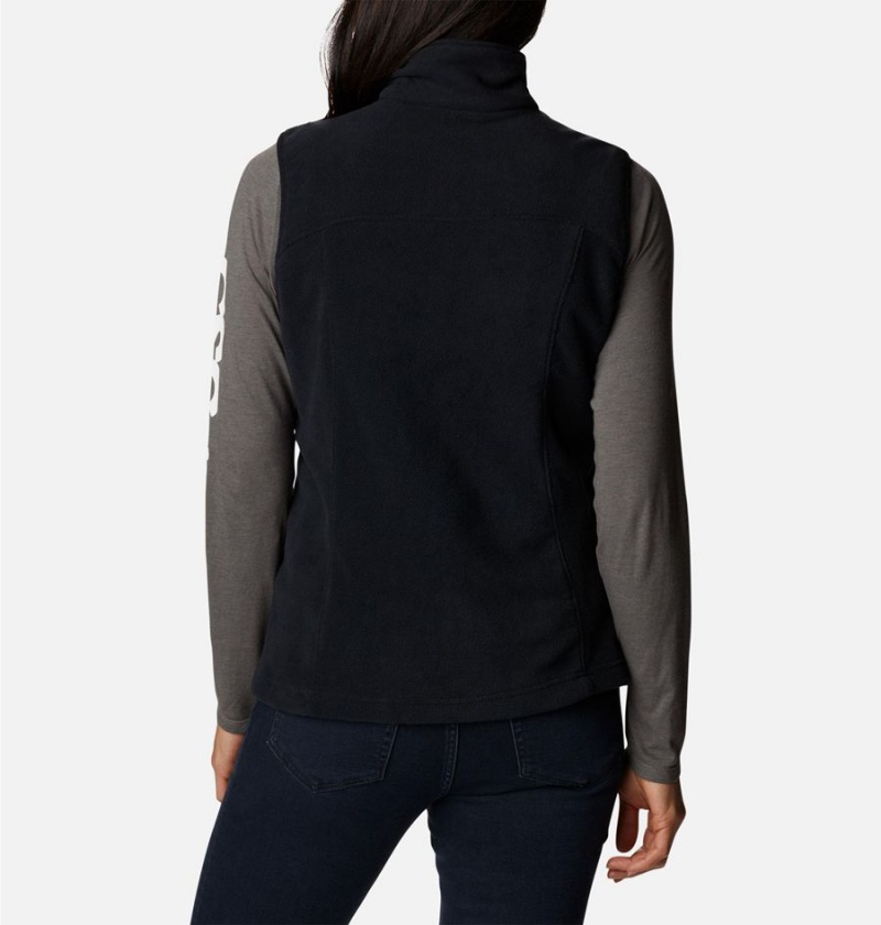 Black Columbia Castle Dale Fleece Women's Vest | 24367PMNZ