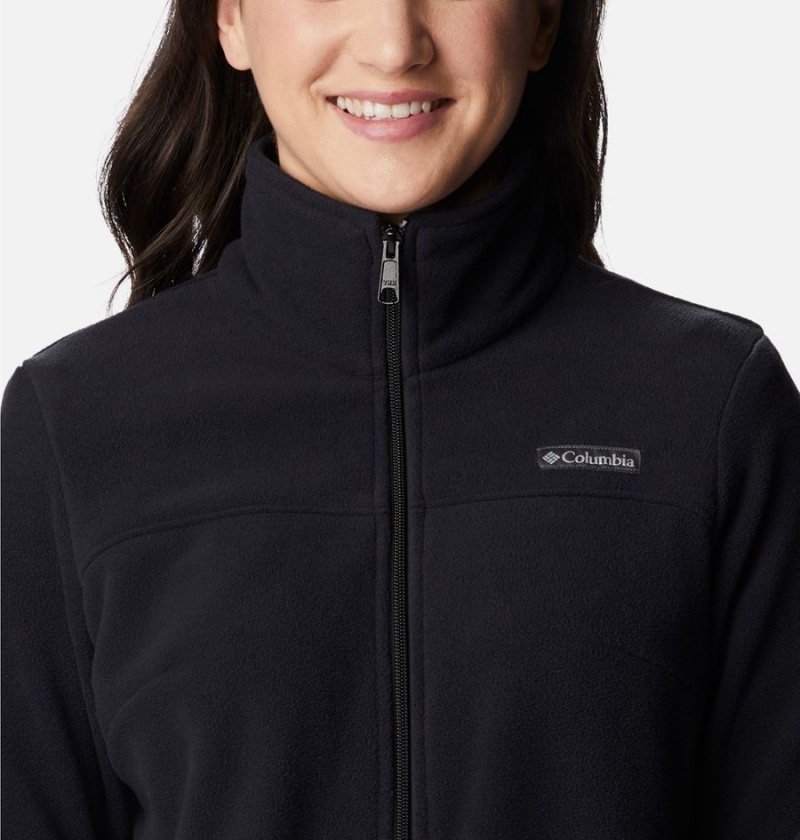 Black Columbia Castle Dale Full Zip Women's Fleece Jacket | 18653YJHD