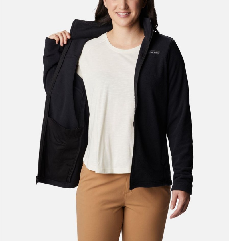 Black Columbia Castle Dale Full Zip Women's Fleece Jacket | 18653YJHD