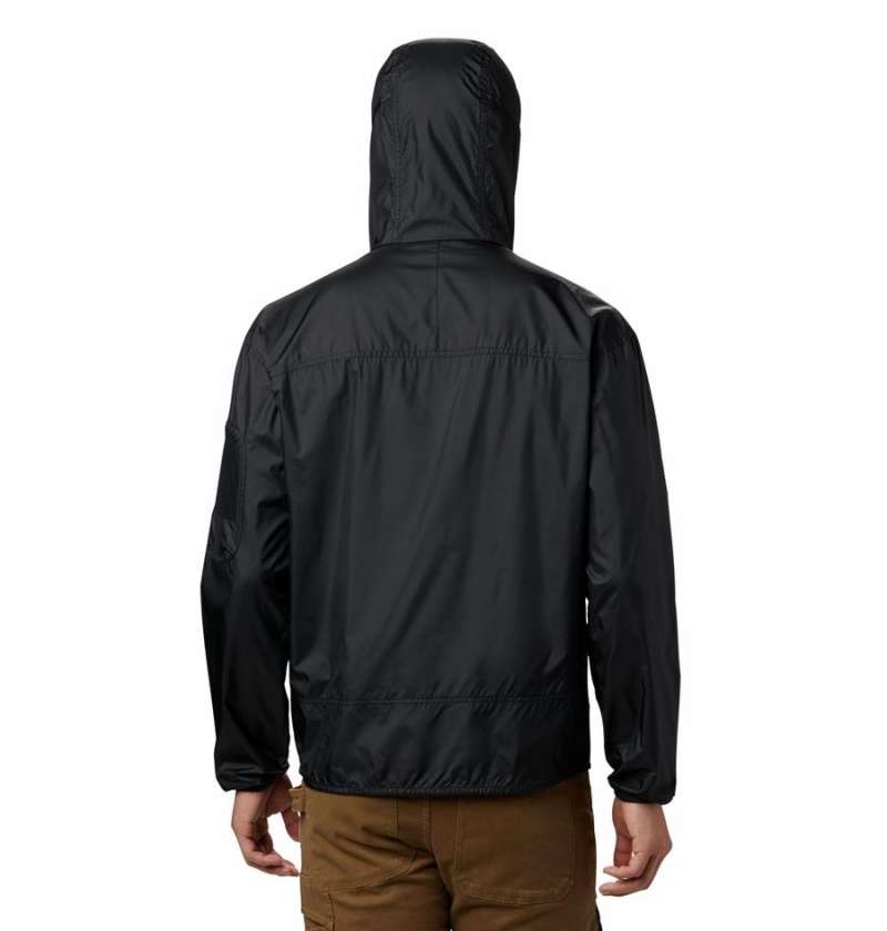 Black Columbia Challenger Men's Windbreaker | 13975BEFK