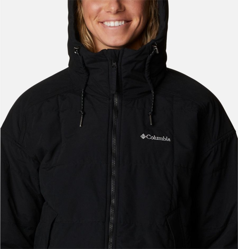 Black Columbia Chatfield Hill Novelty Women's Coats | 73021PHGF