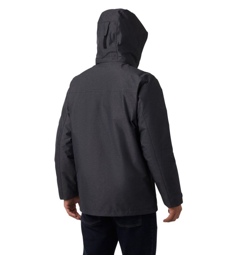 Black Columbia Cloverdale Interchange Men's 3 In 1 Jackets | 06154BUHO