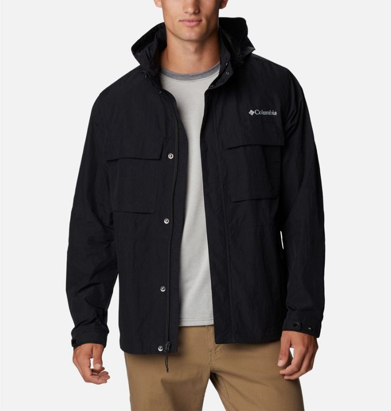 Black Columbia Coho River Jacket Men's Windbreaker | 70649ABVD