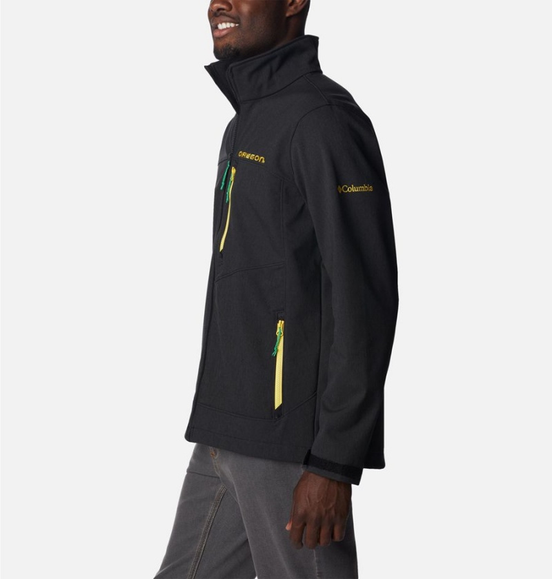 Black Columbia Collegiate Ascender II - Oregon Men's Softshell Jackets | 30295SBDC