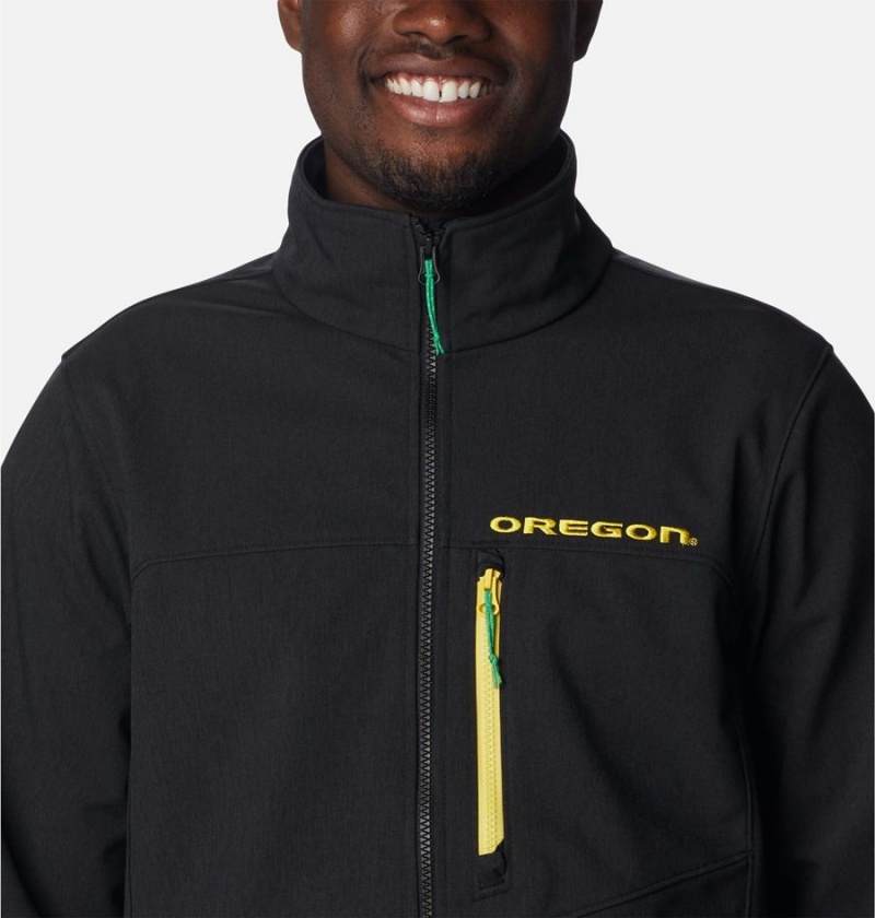 Black Columbia Collegiate Ascender II - Oregon Men's Softshell Jackets | 30295SBDC