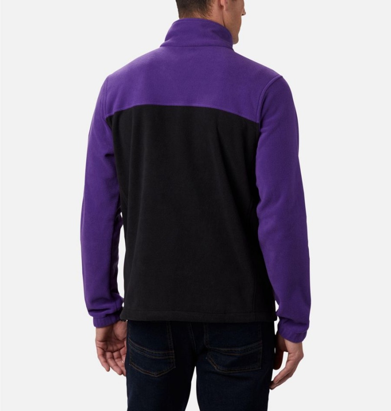 Black Columbia Collegiate Flanker III - Clemson Men's Fleece Jacket | 50794MIUG