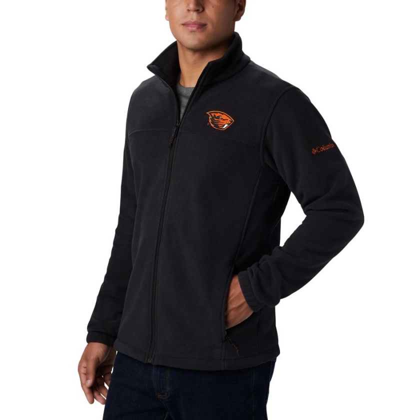 Black Columbia Collegiate Flanker III - Oregon State Men's Fleece Jacket | 58304VCLP