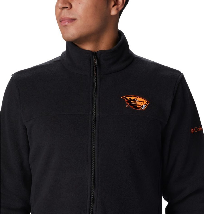 Black Columbia Collegiate Flanker III - Oregon State Men's Fleece Jacket | 58304VCLP