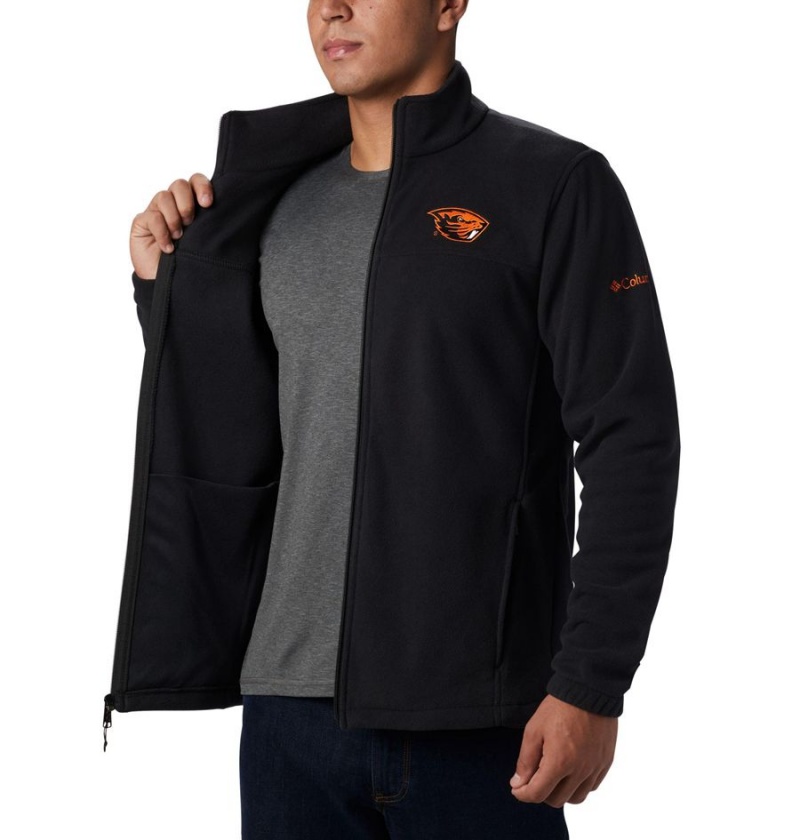 Black Columbia Collegiate Flanker III - Oregon State Men's Fleece Jacket | 58304VCLP