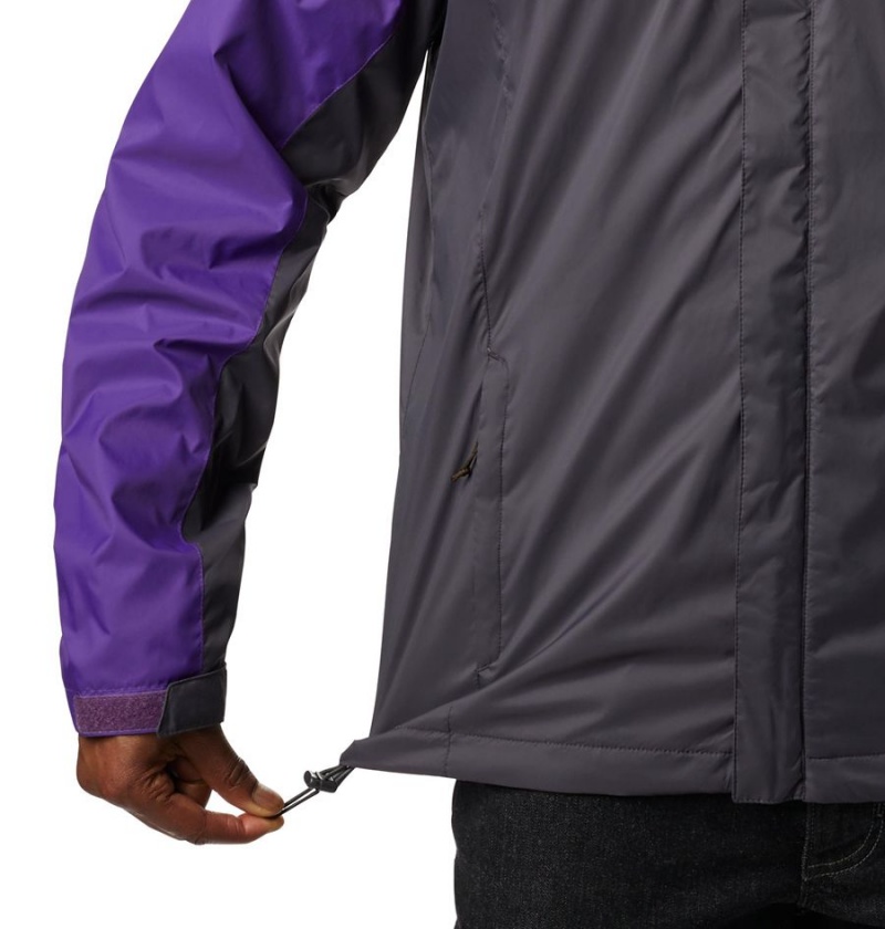 Black Columbia Collegiate Glennaker Storm - LSU Men's Rain Jacket | 68931ZCAY