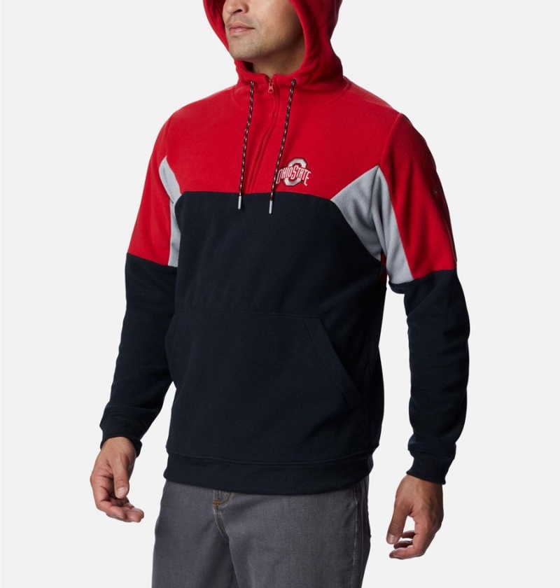 Black Columbia Collegiate Lodge Fleece - Ohio State Men's Hoodie | 26173NVZY