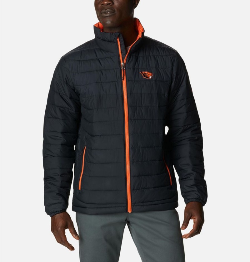 Black Columbia Collegiate Powder Lite - Oregon State Insulated Men\'s Puffer Jacket | 32790PLSW