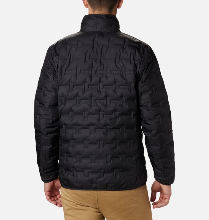 Black Columbia Delta Ridge Insulated Men's Puffer Jacket | 42507YACB