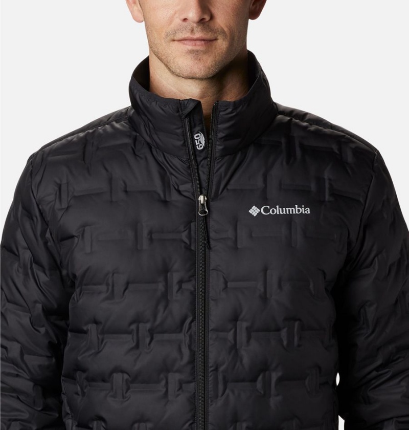 Black Columbia Delta Ridge Insulated Men's Puffer Jacket | 42507YACB