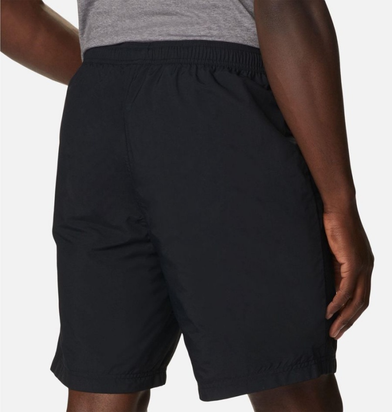 Black Columbia Deschutes Valley Reversible Men's Shorts | 07194AEYZ