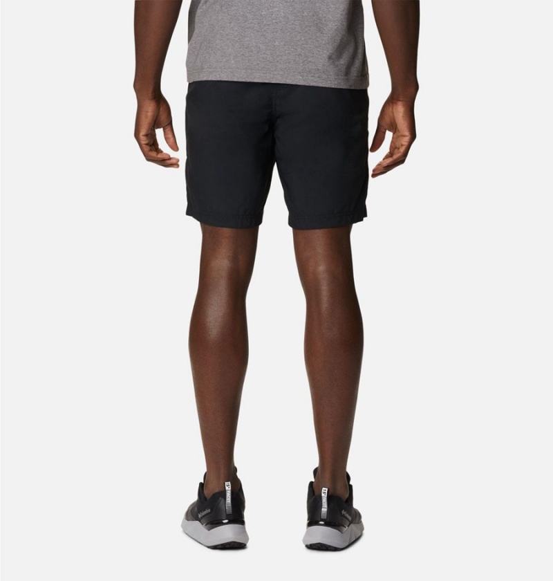 Black Columbia Deschutes Valley Reversible Men's Shorts | 07194AEYZ