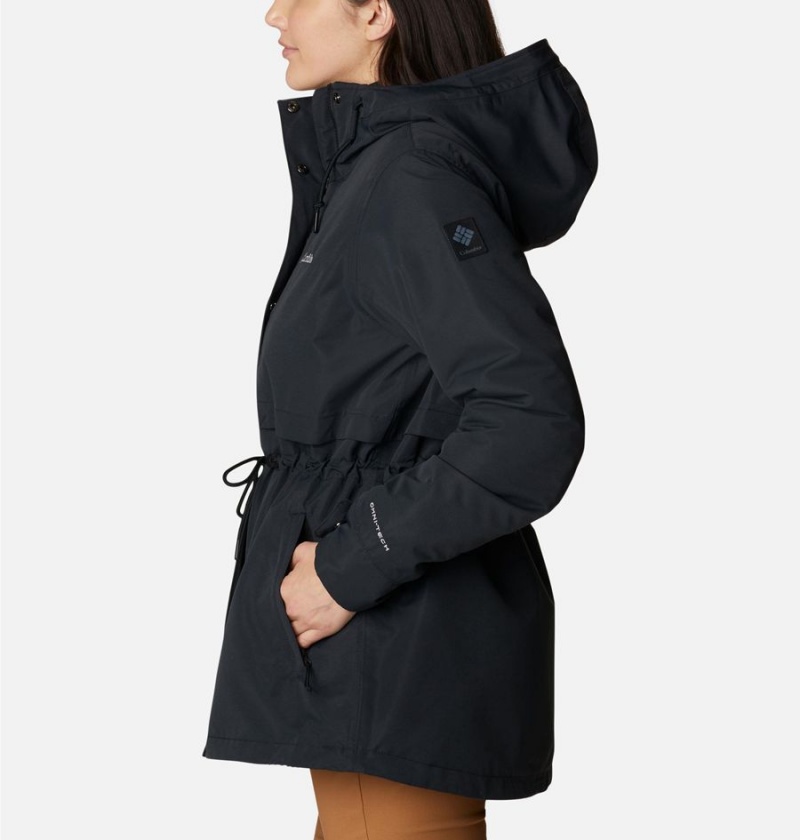 Black Columbia Drop Ridge Interchange Women's 3 In 1 Jackets | 60729YJCS