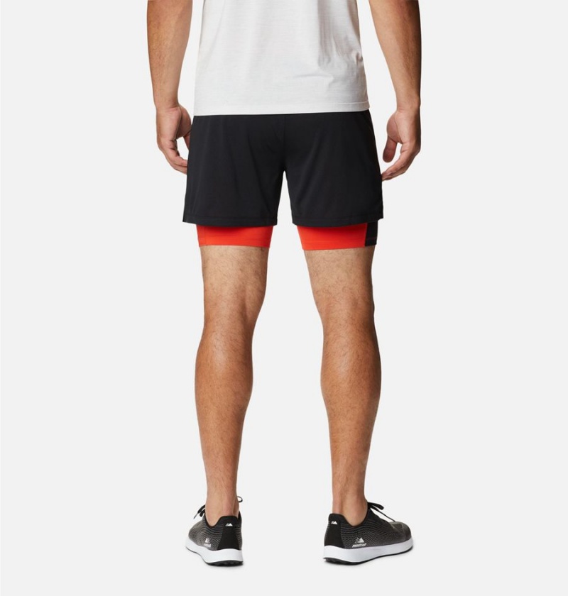 Black Columbia Endless Trail 2-in-1 Men's Shorts | 19245PRNC