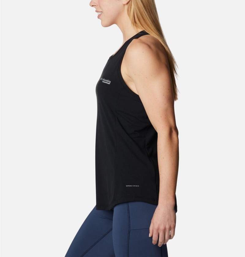 Black Columbia Endless Trail Running Women's Tank Top | 60492RZFG