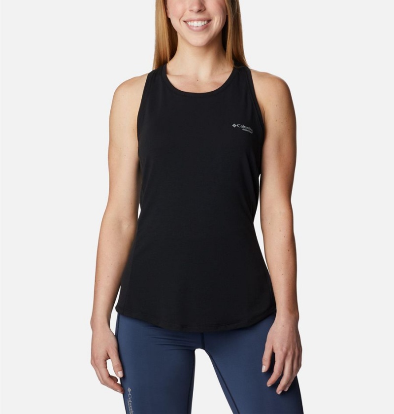 Black Columbia Endless Trail Running Women\'s Tank Top | 60492RZFG