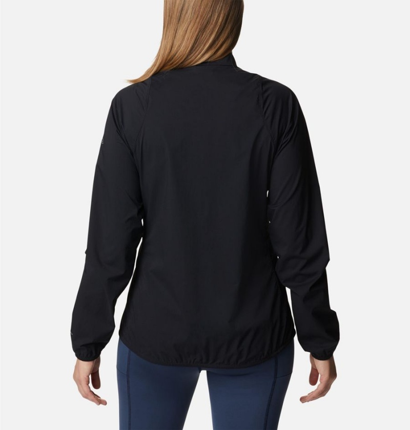 Black Columbia Endless Trail Wind Shell Jacket Women's Windbreaker | 42576ZIHY