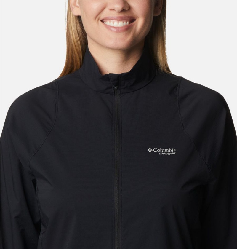 Black Columbia Endless Trail Wind Shell Jacket Women's Windbreaker | 42576ZIHY