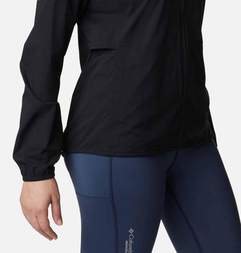 Black Columbia Endless Trail Wind Shell Jacket Women's Windbreaker | 42576ZIHY