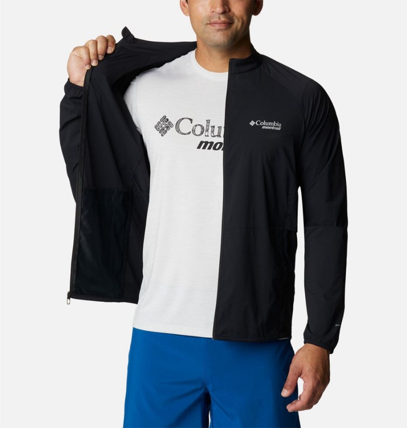 Black Columbia Endless Trail Wind Shell Jacket Men's Windbreaker | 98560XYZG